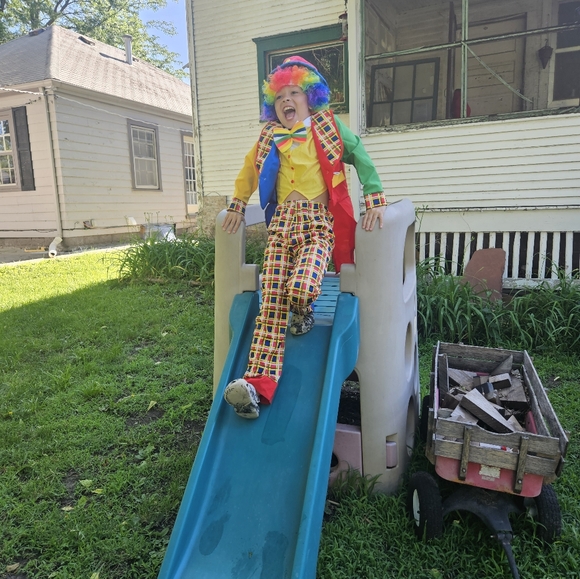 Circus Clown on the Town Child Costume - Picture 5 of 6